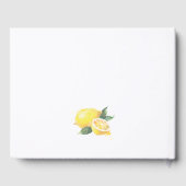 Livre D'or Aquarelle Occasion Spéciale Citron (Verso)