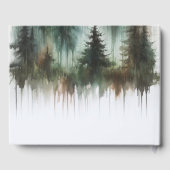 Livre D'or Aquarelle Oears Rustic Wilderness Mariage (Verso)