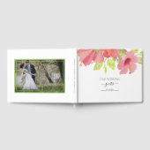 Livre D'or Aquarelle rose et vert Mariage Floral (Complet)