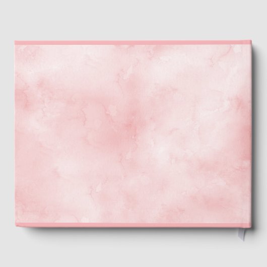 Livre D'or Aquarelle Rose Jardin fille Baptême (Verso)