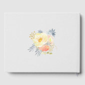 Livre D'or Aquarelle rose pâle Numéro 15 Floral Quinceanera (Verso)