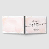 Livre D'or Aquarelle rose x Bat mitzvah or (Complet)