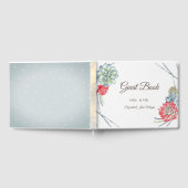 Livre D'or Aquarelle Rouge du désert Succulents (Complet)