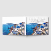Livre D'or Aquarelle Santorini Grèce Mariage (Complet)