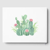 Livre D'or Aquarelle Succulents Mariage (Verso)