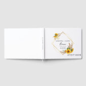 Livre D'or Aquarelle tournesol Mariage rustique (Complet)