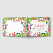 Livre D'or Aquarelle tropicale Floral Paradis Mariage (Complet)