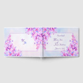 Livre D'or Aquarelle violet Lilac Flower Gubook (Complet)