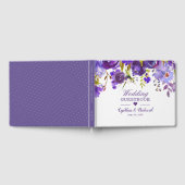 Livre D'or Aquarelle Violet Violet Floral Romantique Mariage (Complet)