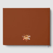 Livre D'or Aquarelle Wild Floral Terracotta Mariage (Verso)