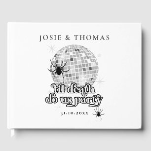 Livre D'or Araignées rétro d'Halloween et Mariage de boules d
