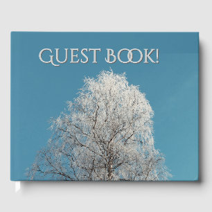 Livre D'or Arbre blanc contre ciel bleu sans nuages