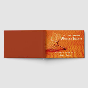 Livre D'or Arbre Solitaire dans le Sable Rouge du Désert, Cél