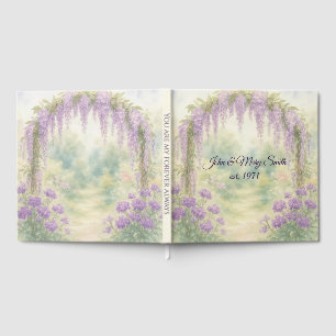 Livre D'or Arche de Glycine pour Anniversaire de Mariage dans