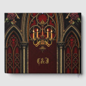 Livre D'or Arche gothique aux crânes. (Verso)