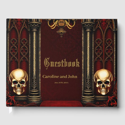 Livre D'or Arche gothique aux crânes. (Recto)