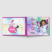 Livre D'or Arcs-en-ciel, nuages fluides et papillon Bébé fill (Complet)