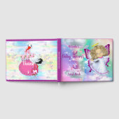 Livre D'or Arcs-en-ciel, nuages fluides et papillon Bébé fill (Complet)