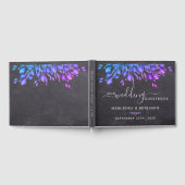 Livre D'or Ardoise Botanique Eucalyptus Rustique de Mariage (Complet)