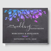 Livre D'or Ardoise Botanique Eucalyptus Rustique de Mariage (Recto)