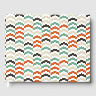 Livre D'or arrière - plan motif de zigzag coloré
