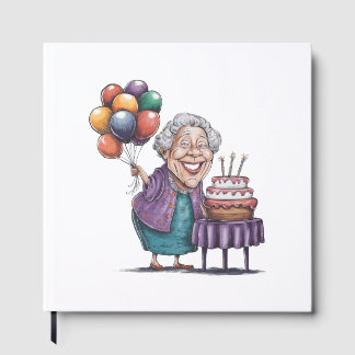 Livre D'or Art de ballon de fête d'anniversaire humoristique