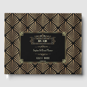 Livre D'or Art Déco Black Gatsby Mariage des années 1920
