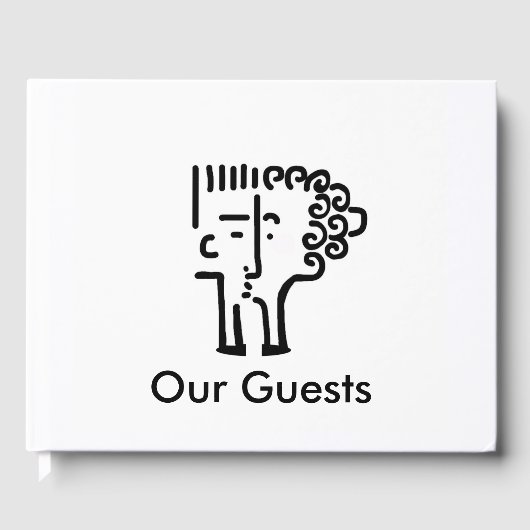 Livre D'or Art moderne Kiss couple (Recto)