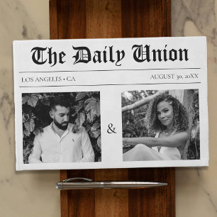 Livre D'or Article de journal Mariage