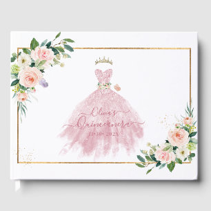 Livre D'or ArtsApp H2 Ombre Blush Pink Sparkling Quinceanera