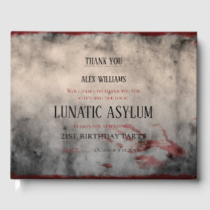 Livre D'or Asile lunatique Halloween Anniversaire