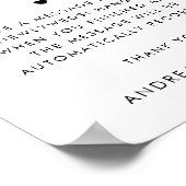 Livre d'or audio de mariage à typographie rétro (Coin)