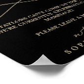 Livre d'or audio noir Calligraphie Or Romantique (Coin)