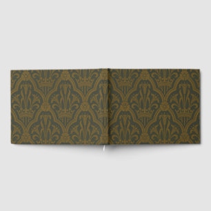 Livre D'or Audsley Or Vintage Gold Lily Couronne Vert Damassé