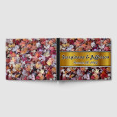 Livre D'or Automne Mariage Fallen Feuilles + Faux Gold Band (Complet)