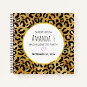 Livre d'or avec motif imprimé léopard sauvage et e (Devant)