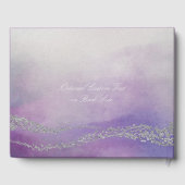 Livre D'or Awash Elegant Mariage d'orchidée aquarelle (Verso)