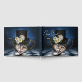 Livre D'or Awesome Mad Hatter Teapot Chat Conception Whimsica (Complet)