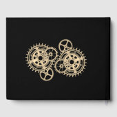 Livre D'or Awesome Steampunk Cat Information Spine (Verso)