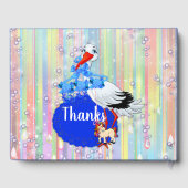 Livre D'or Baby Boy Bubbles & Unicorns Baby shower Collection (Verso)