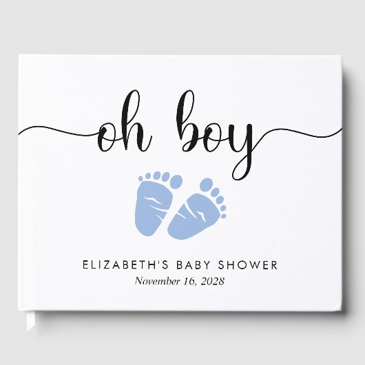 Livre D'or Baby Boy Douche Pieds Bleus (Recto)