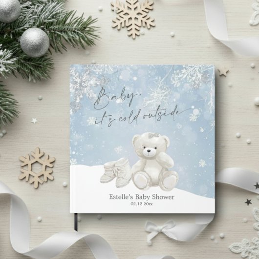 Livre D'or Baby, It's Cold Outside Teddy Bear Winter Keepsake