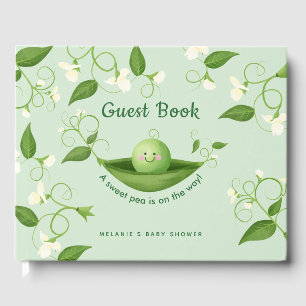 Livre D'or Baby shower à thème Pois doux invité