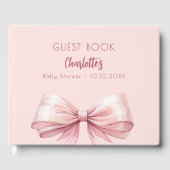 Livre D'or Baby shower arc rose (Recto)