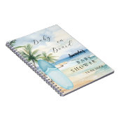 Livre d'or Baby Shower bébé à bord du surf (Côté Droit)