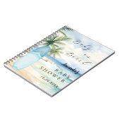 Livre d'or Baby Shower bébé à bord du surf (Côté gauche)