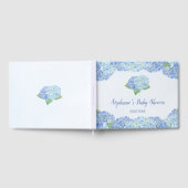 Livre D'or Baby shower Blue Hydrangea Personnalisé (Complet)