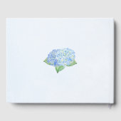 Livre D'or Baby shower Blue Hydrangea Personnalisé (Verso)