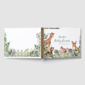 Livre D'or Baby shower Boho Woodland simple (Complet)