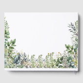 Livre D'or Baby shower Boho Woodland simple (Verso)